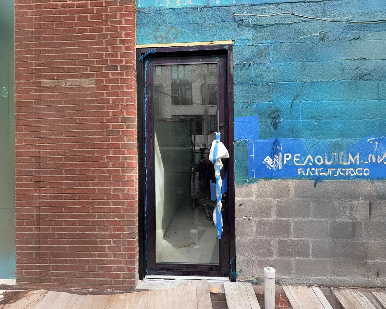 Powder-Coated Aluminum Commercial Glass Door (Narrow-Stile, Full-View Tempered Glass, Heavy-Duty Hardware)