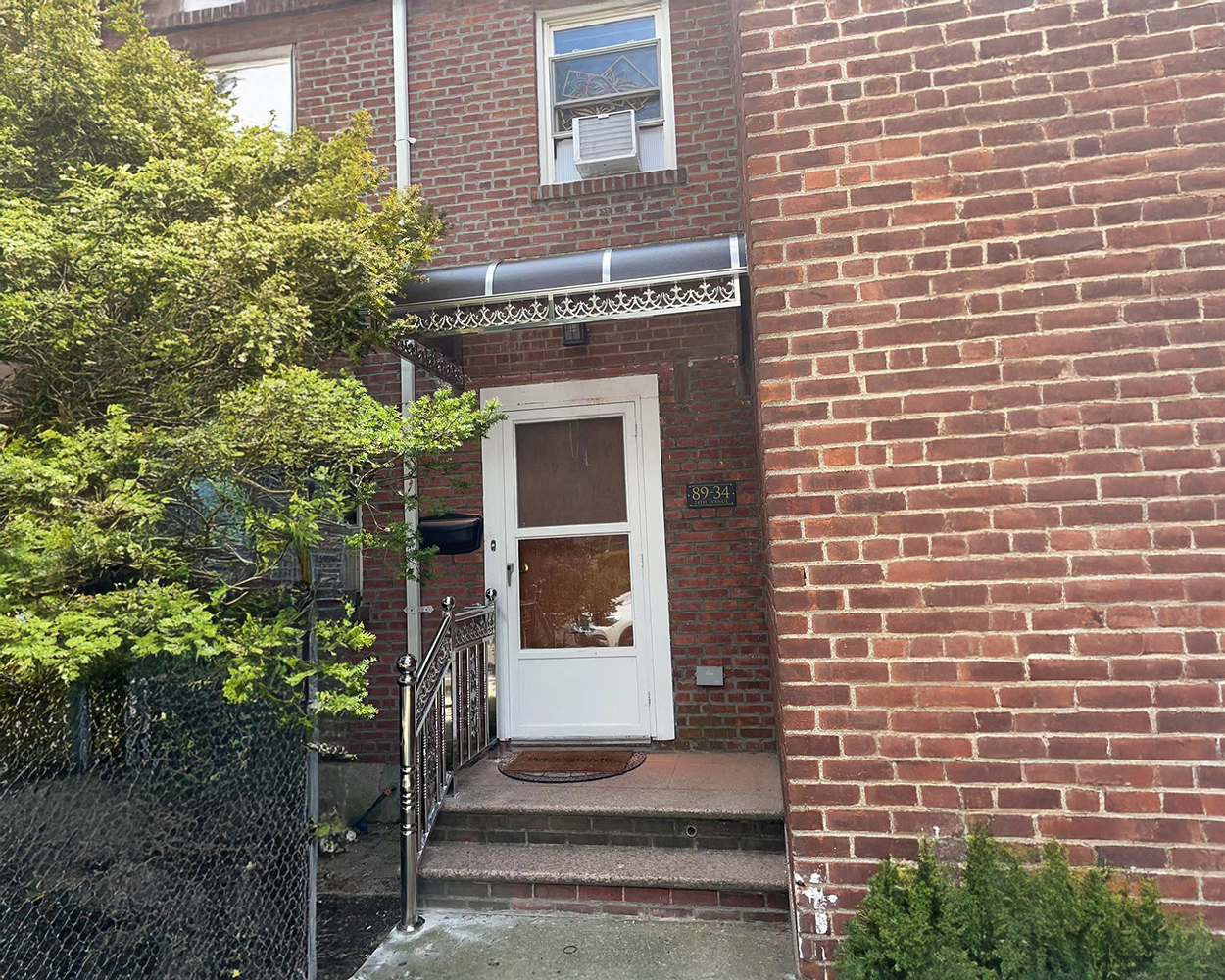 Stainless Steel Glass Awning Canopy System (Powder-Coated Frame, Clear Weather Shield)