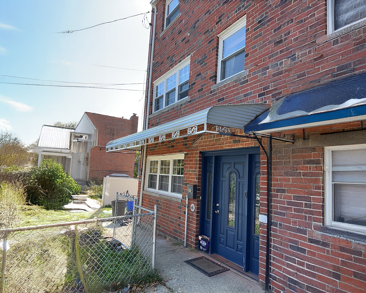 Custom Exterior Door & Window Awning Canopy System (Powder-Coated Metal Frame + Clear Panels)