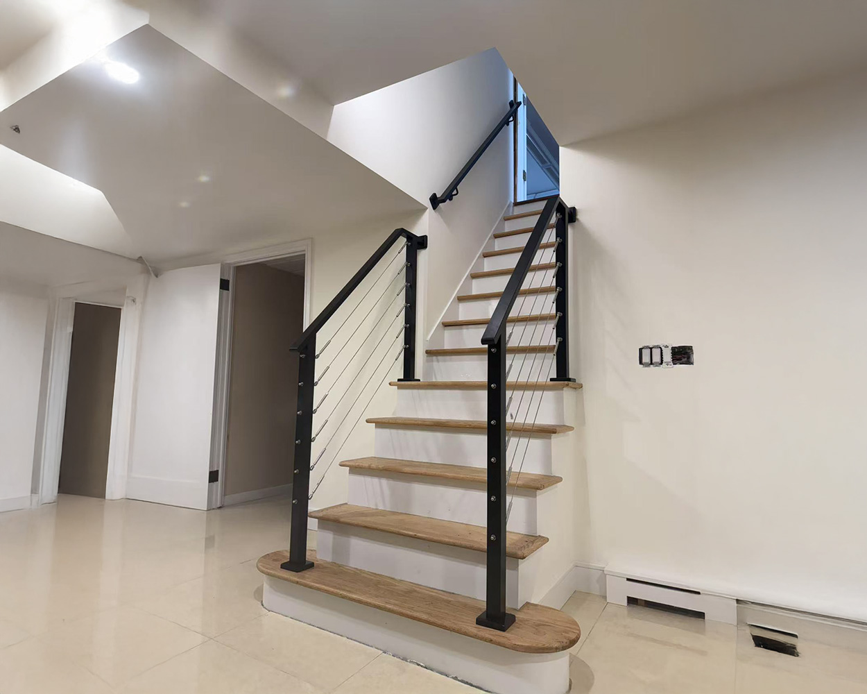 Modern Stainless Steel Cable Stair Railing System